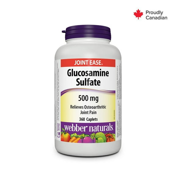 Webber Naturals Sulfate de glucosamine de 500 mg