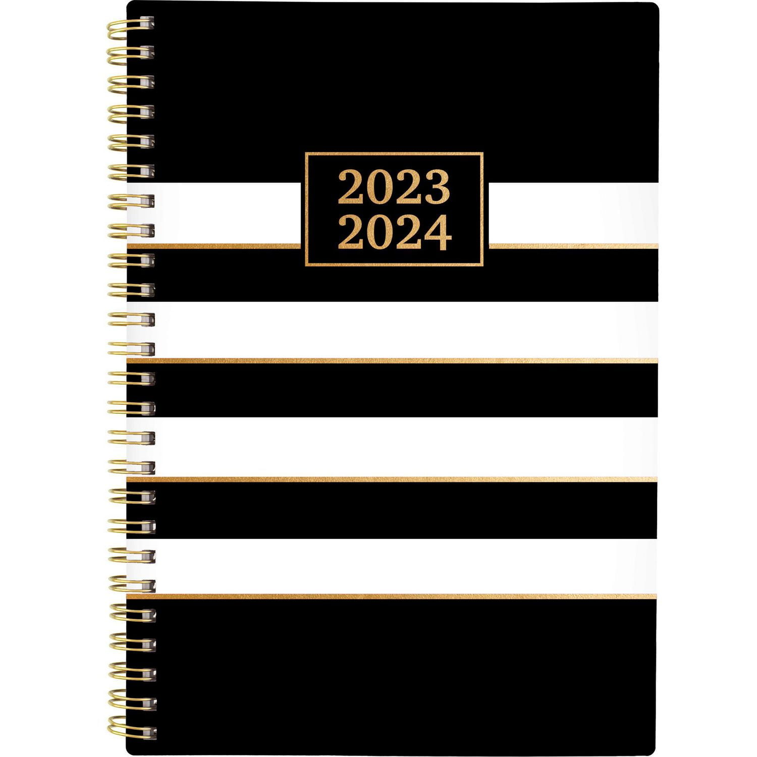 Petit Agenda Scolaire Hebdomadaire/Mensuel 2024 18 M Cambridge®, Rayures Noires West Village