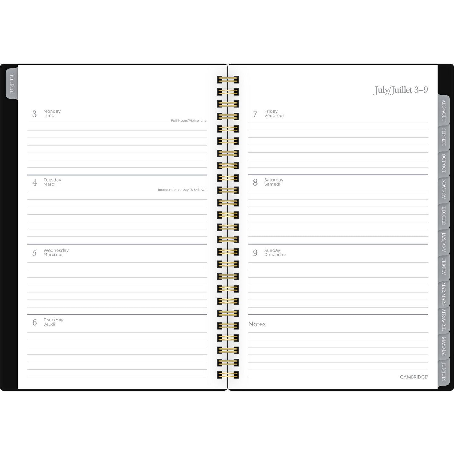 Cambridge® Petit Agenda Scolaire Hebdomadaire / Mensuel Emerson