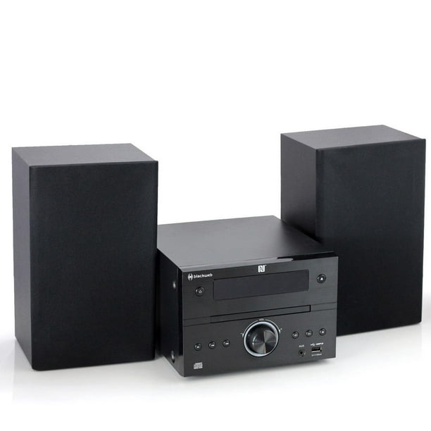 Système audio stéréo blackweb à lecteur de CD et diffusion BluetoothMD
