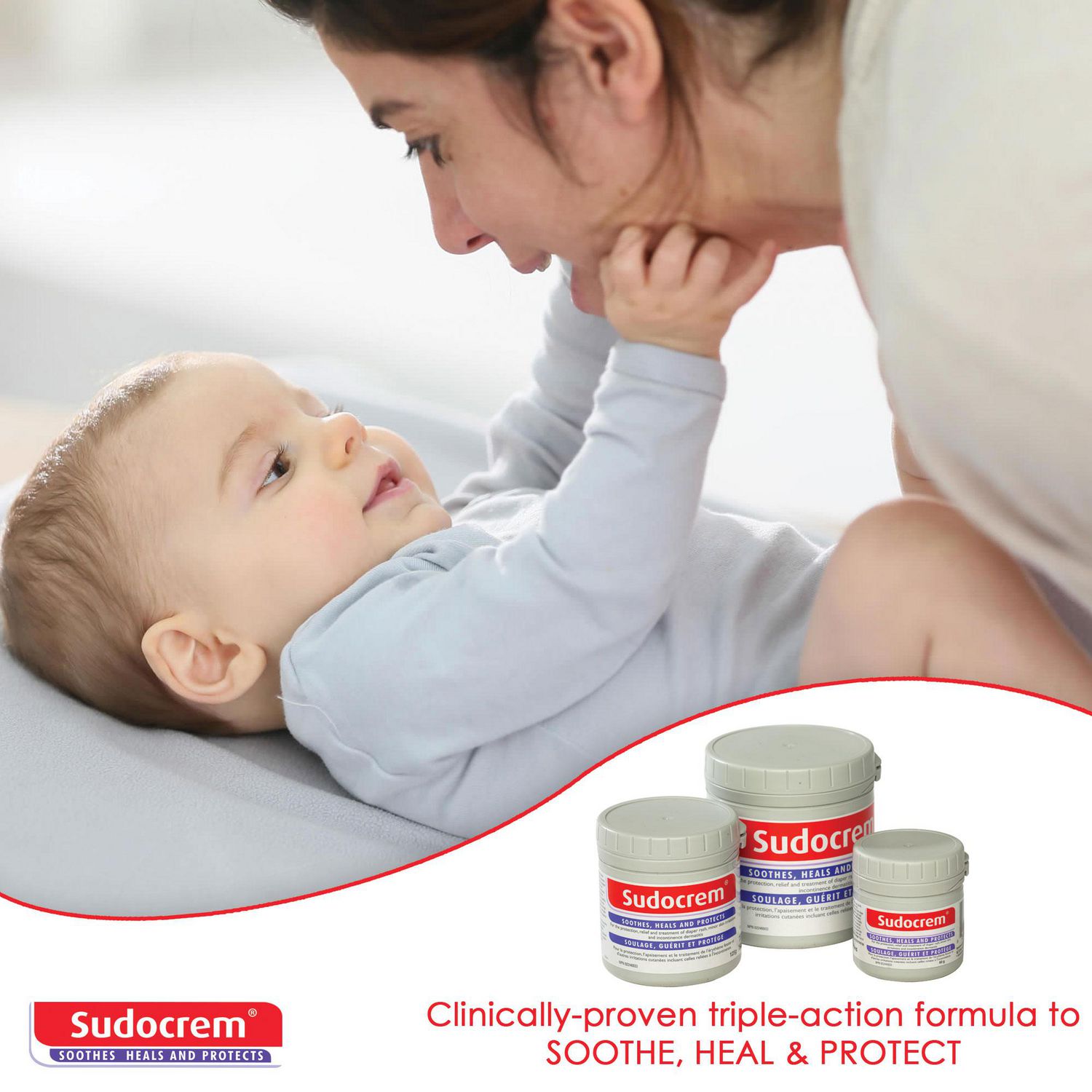 Sudocrem Care & Protect - Pommade hypoallergénique pour bébé