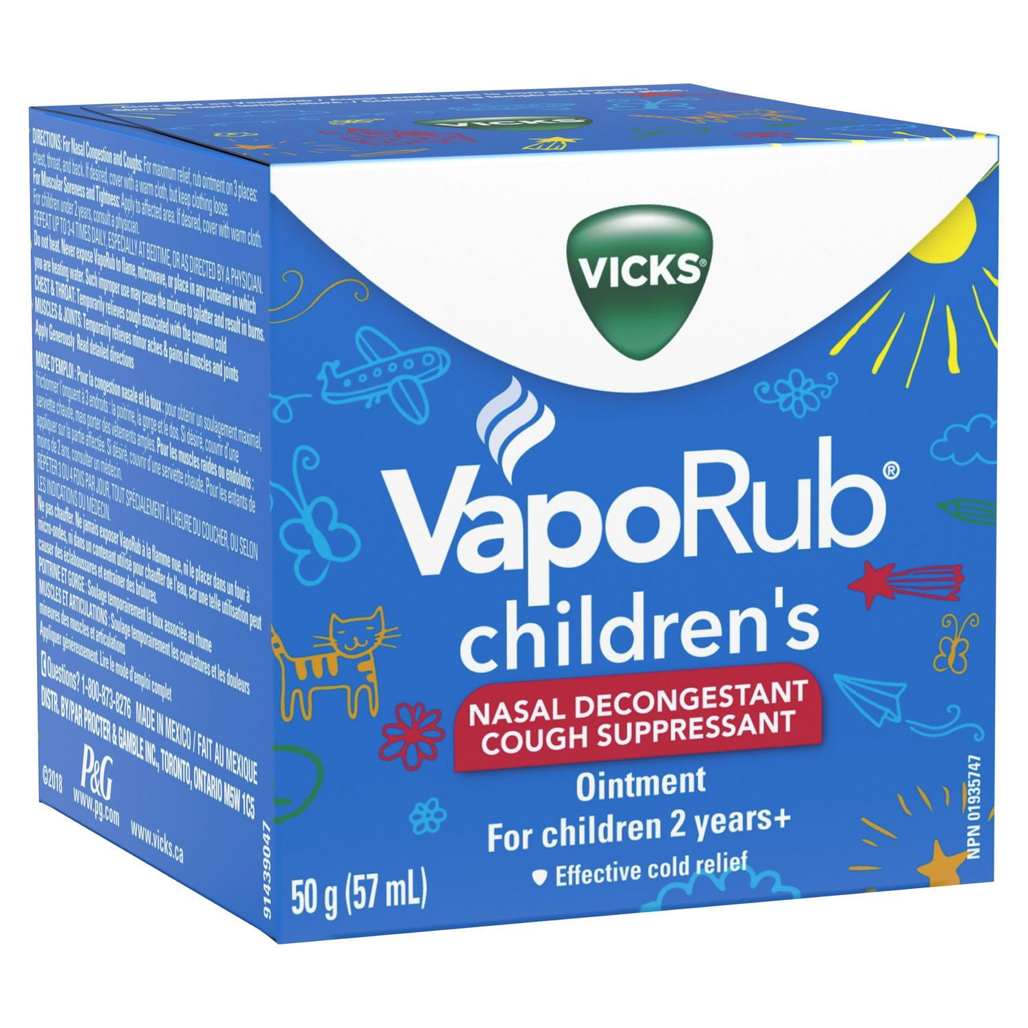 Vicks VapoRub Children’s Nasal Decongestant Cough Suppressant Ointment
