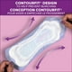 Serviettes d’incontinence Poise pour femmes, degré d’absorption 4, absorption moyenne, longueur longue, 84 unités 84 Serviettes – image 4 sur 7