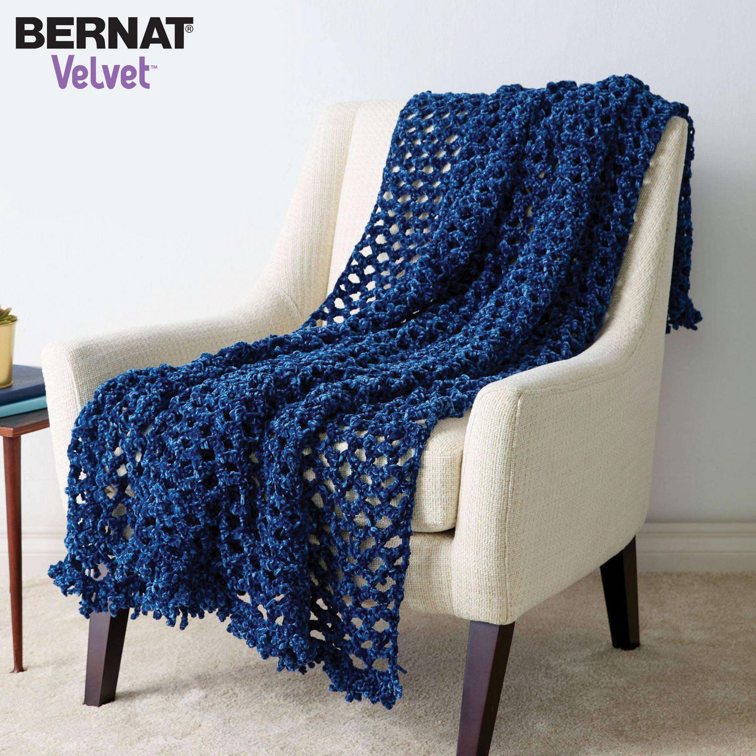 How To Make Bernat Velvet Knit Simple Texture Blanket Online