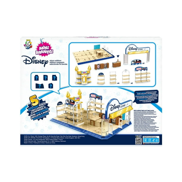 Ensemble Magasin de jouets Disney Store Mini Brands 5 Surprise avec 2 Minis  exclusifs par Zuru 
