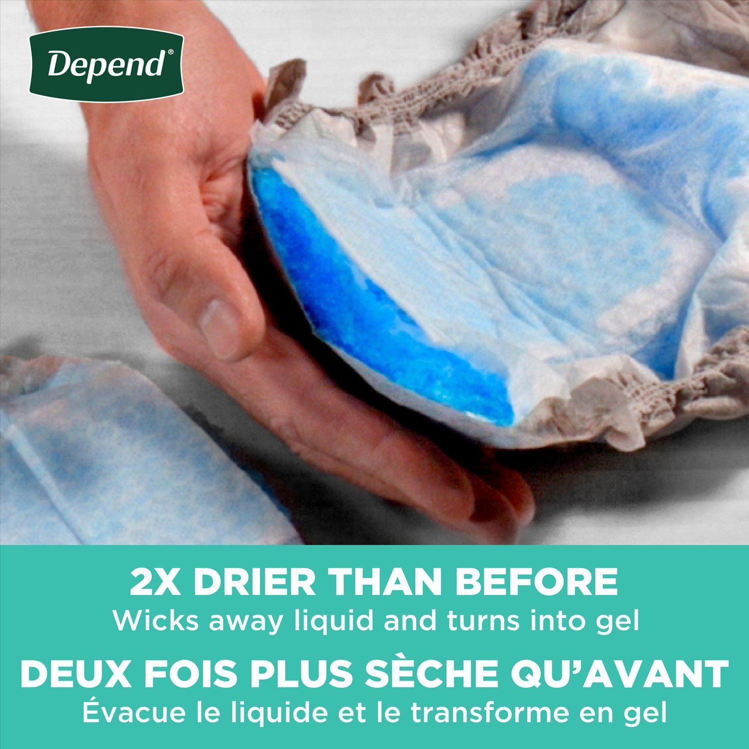 Depend Fresh Protection Incontinence Underwear for Men, Maximum, S/M - XL, Grey, 17 - 19 Count