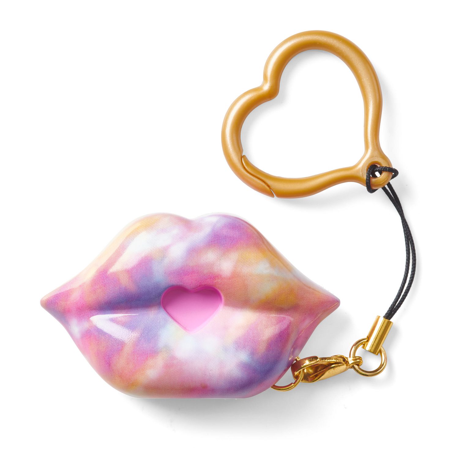 SWAK Sealed with a Kiss Tie Dye Kiss Kisstech Kissable Lips Keychain Series 1 