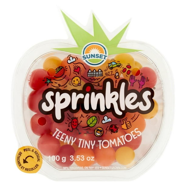 Sunset Sprinkles Teeny Tiny Tomates, 100g Vendues en plateau