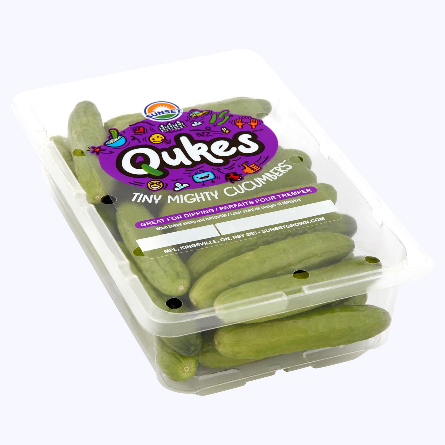 Sunset Qukes Tiny Mighty Cucumbers 12oz, Qukes 12oz Mini Cucumbers