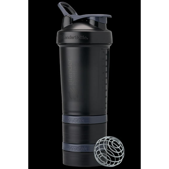 BlenderBottle ProStak 22 oz Tasse Shaker Noire BlenderBottle ProStak Tasse Shaker