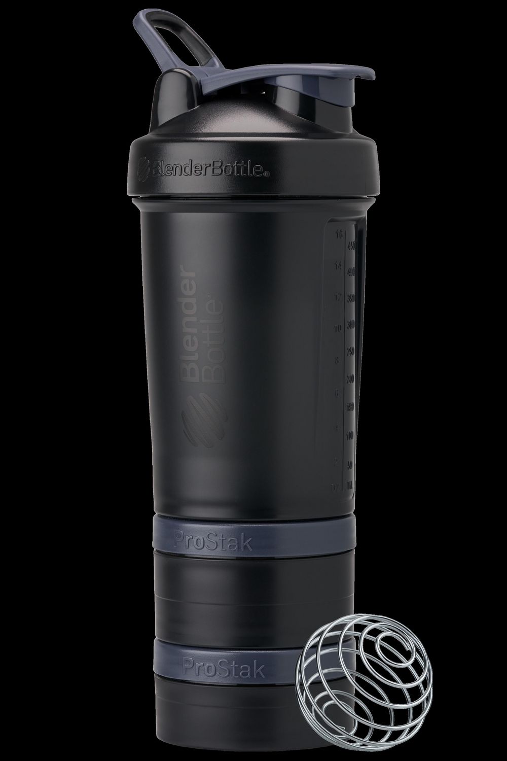 BlenderBottle ProStak Black Shaker Cup