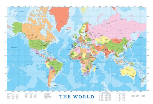 Eurographics Map - Map of The World | Walmart Canada