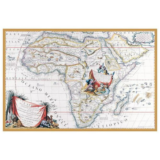 Coronelli - Carte de l'Afrique
