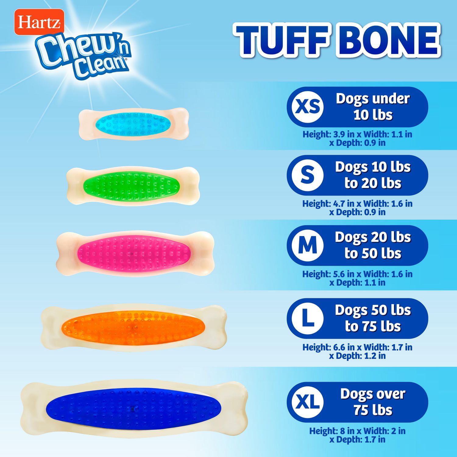 Hartz chew n clean best sale tuff bone