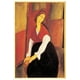 Modigliani - JeanneHebuterne rouge – image 1 sur 1