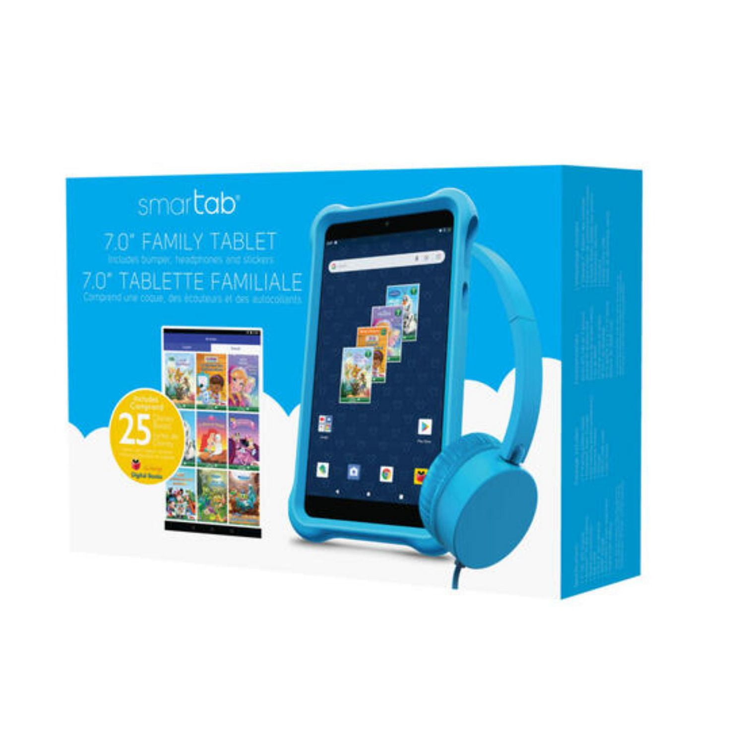 Smartab 7.0 family tablet with bumper online headphones and stickers