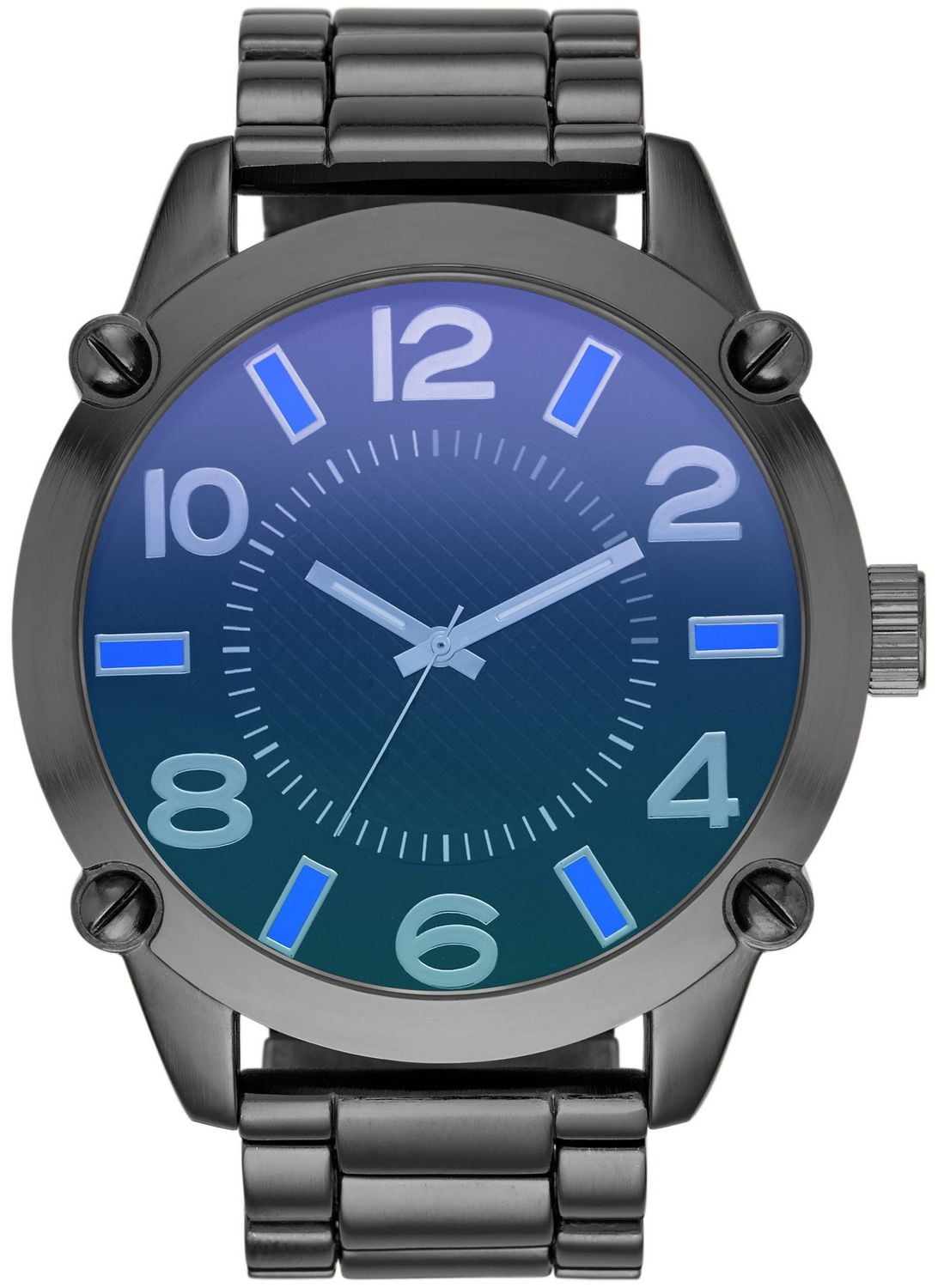 Trend Watches Men's Trend Gunmetal Watch with Blue Dial Walmart Canada