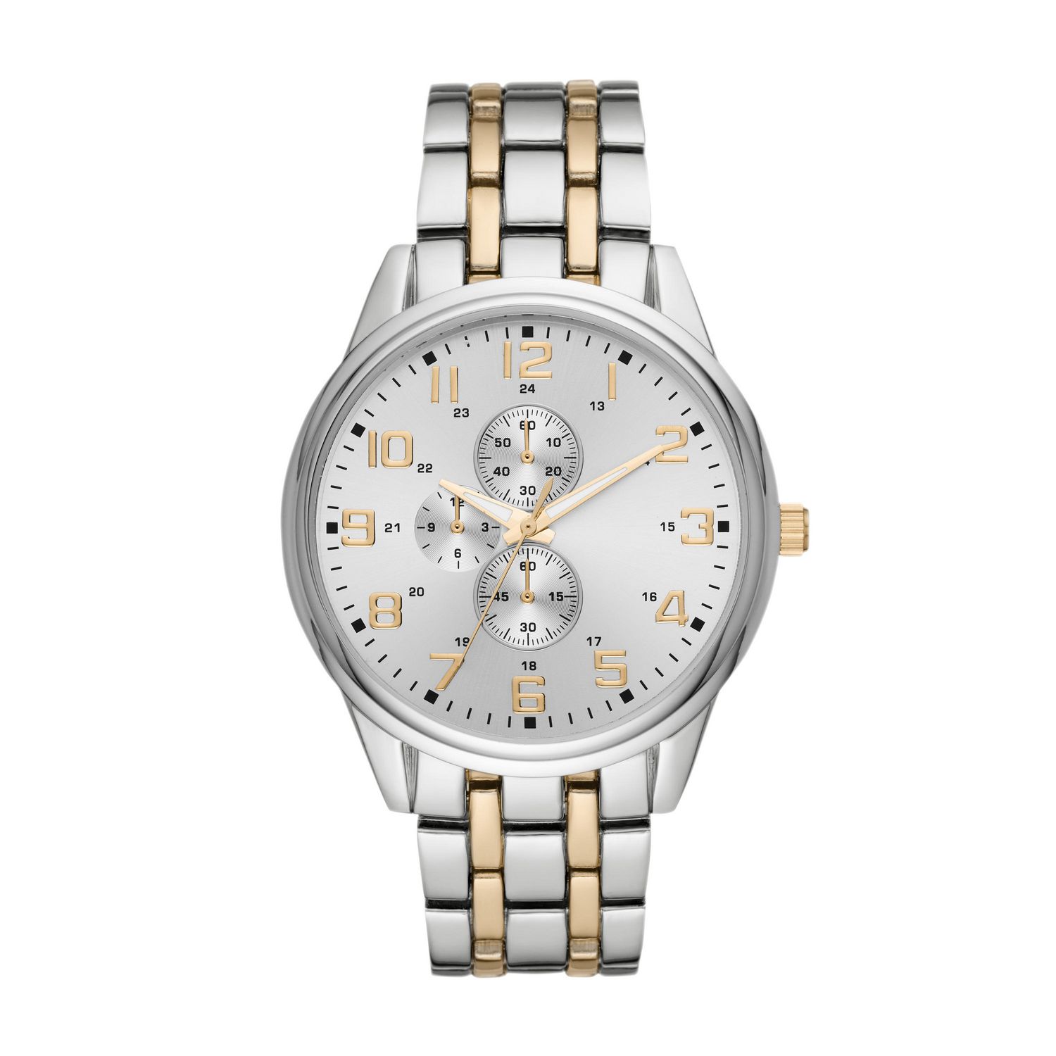 Men's Fashion Watch in Silver and Gold Plating Walmart Canada