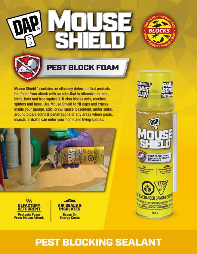 Mouse Shield Foam Sealant & Blocker