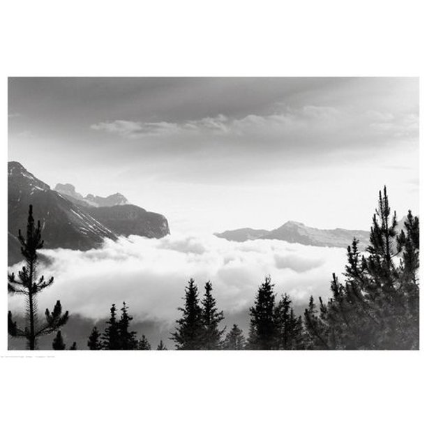 Sur le parc de Banff-nuages