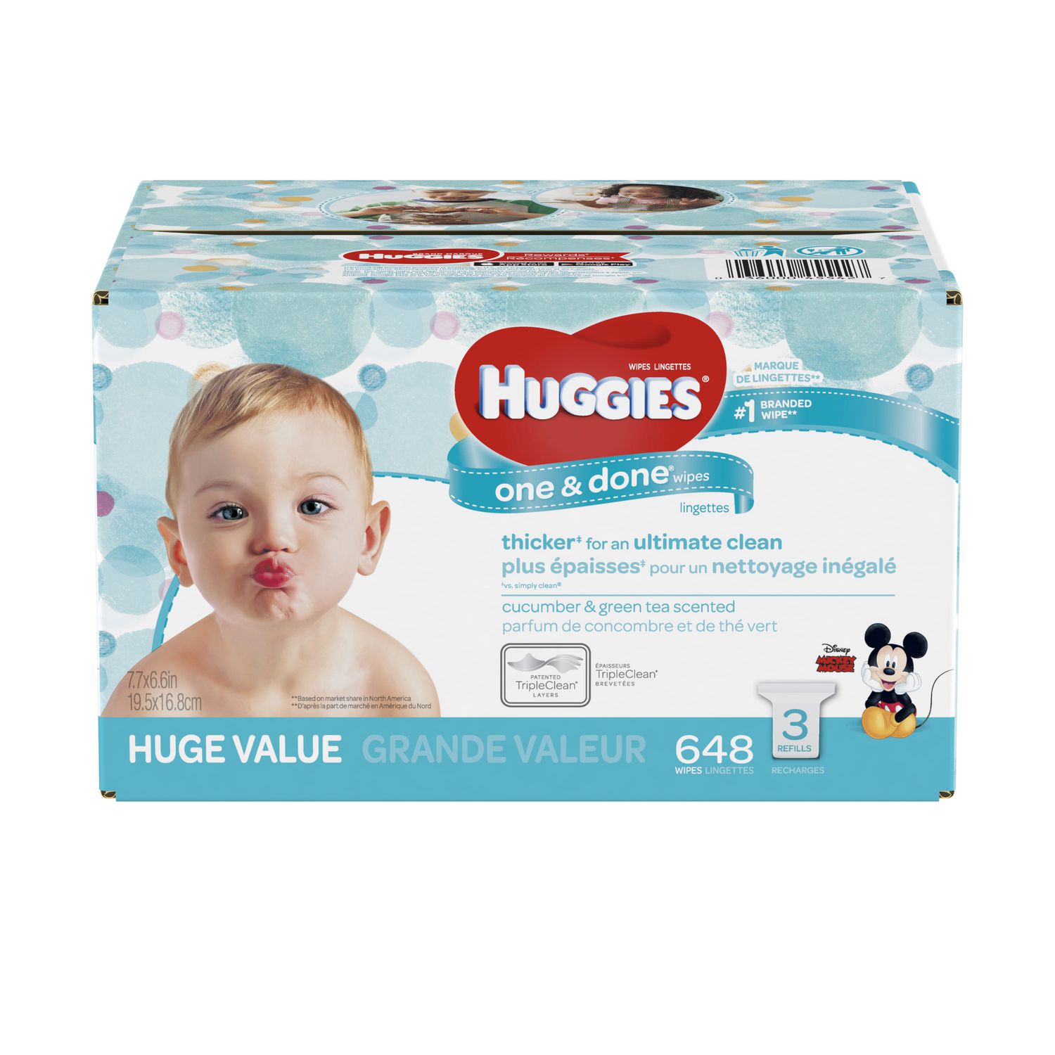 Huggies hot sale 648 wipes