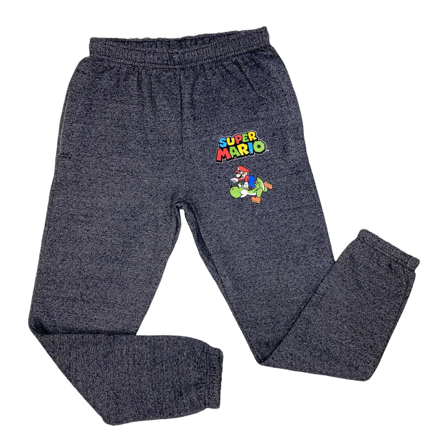 Nintendo Boys athletic jogger pants with elastic waist