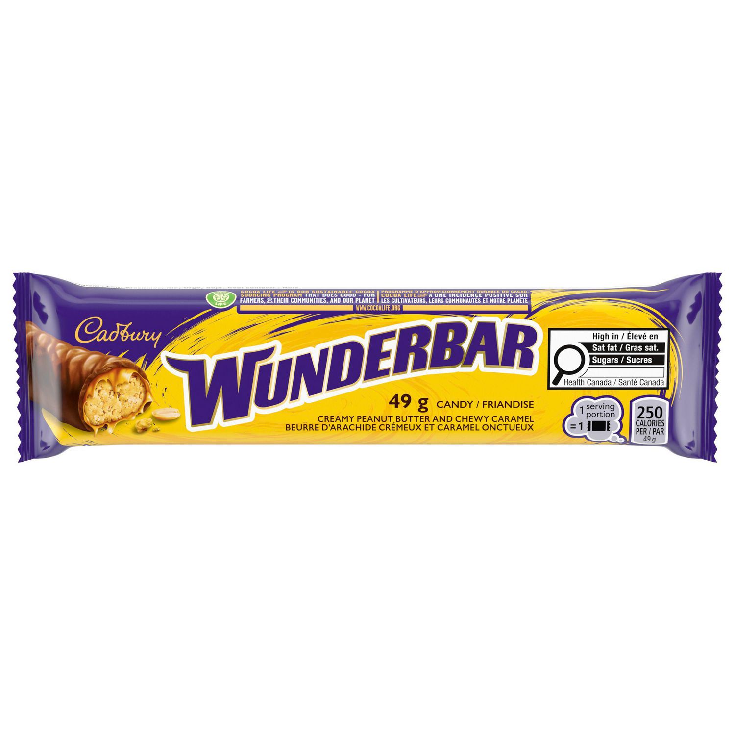 CADBURY WUNDERBAR Chocolatey Candy Bar, Individually Wrapped Treat, Sweet Treat