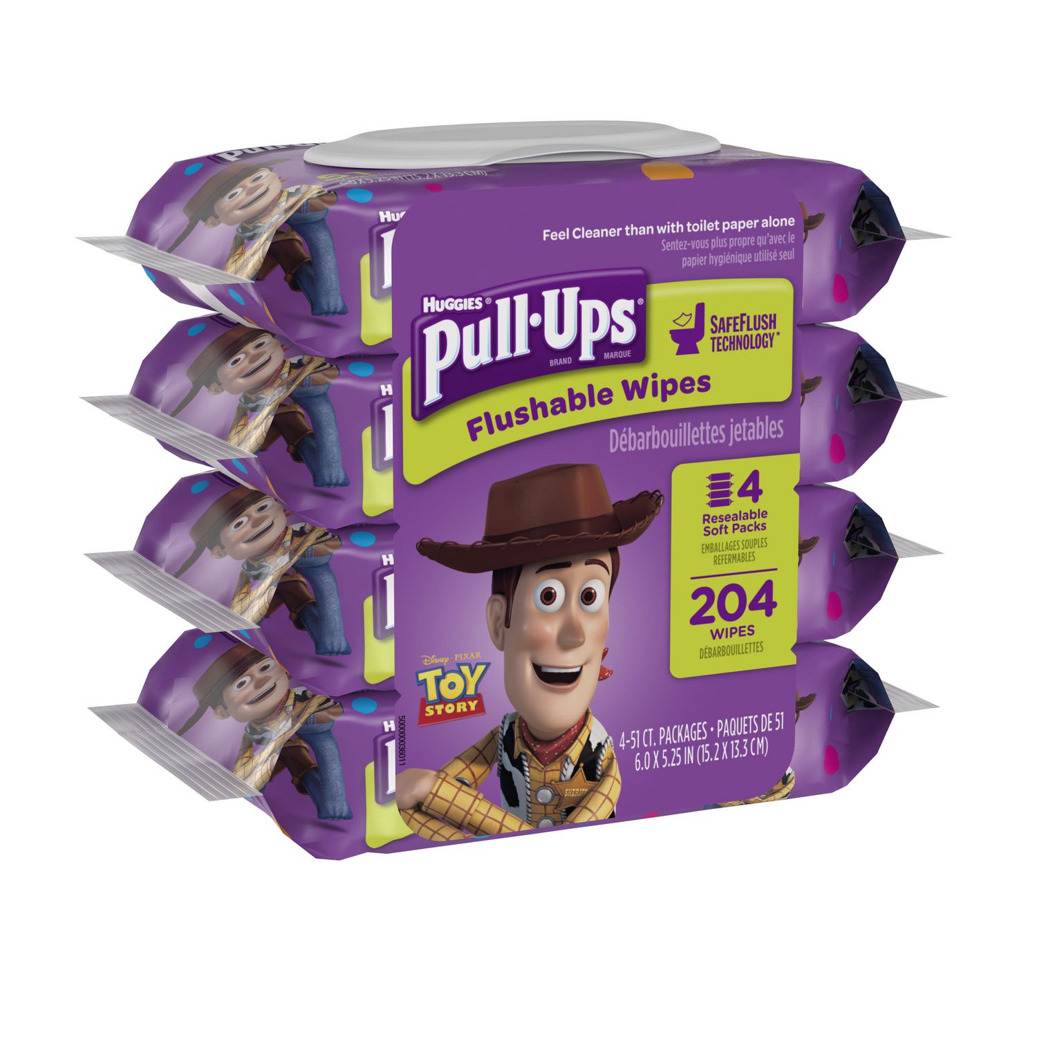 Pull-Ups Big Kid* Flushable Wipes, Pouch 