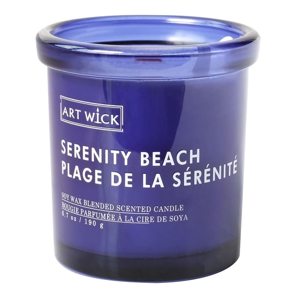 Art Wick 190g Serenity Beach Soy Wax Blended Scented Candle Walmart.ca