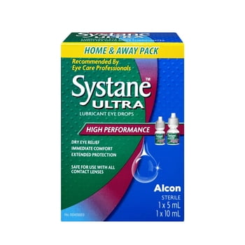 Gouttes oculaires lubrifiantes SYSTANE(MD) Ultra, format «&nbsp;chez soi et en voyage&nbsp;», gouttes oculaires haute performance pour la sécheresse oculaire