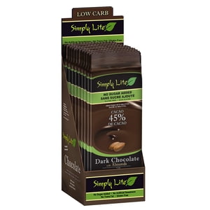 Simply Lite - Chocolat noir avec amandes