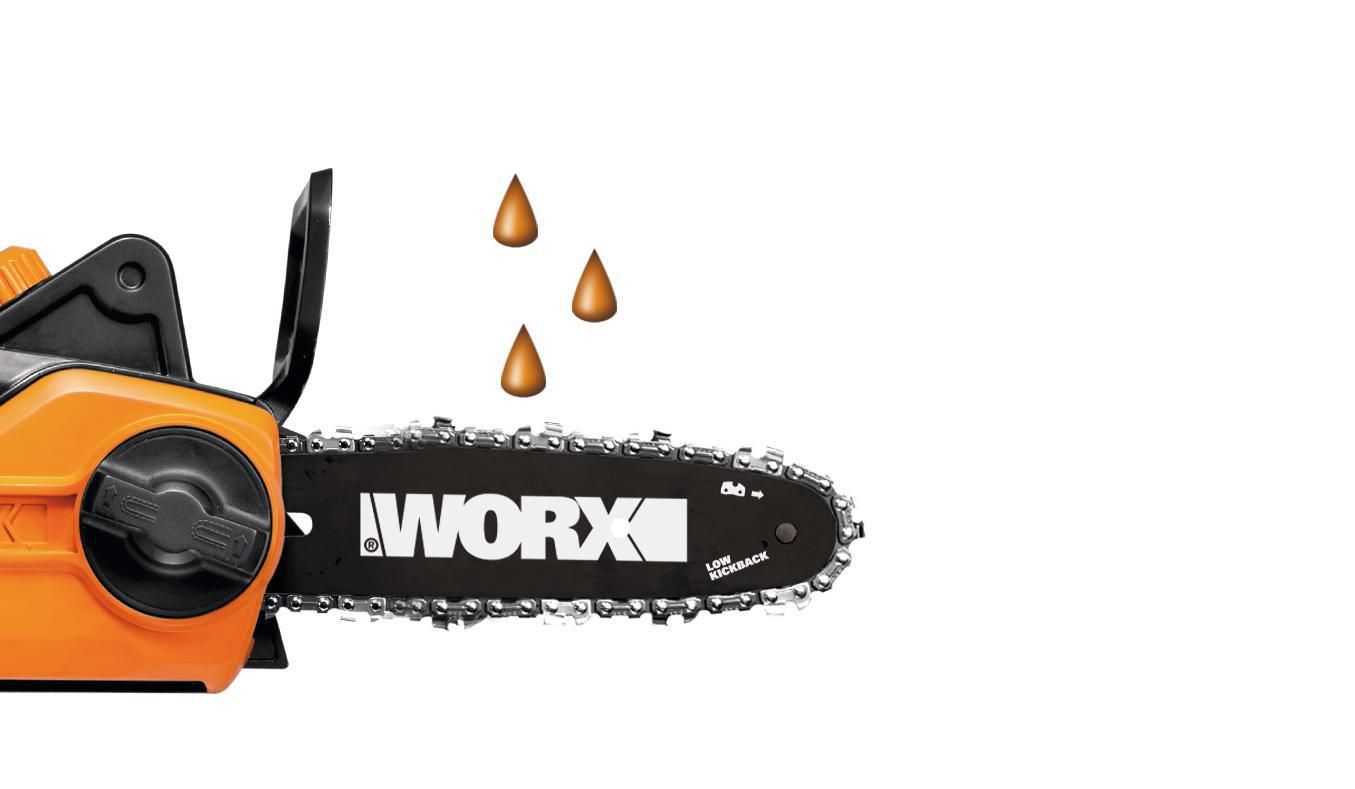 Worx Amp 10” 2-in-1 Electric Pole Saw  Chainsaw with Auto-Tension 