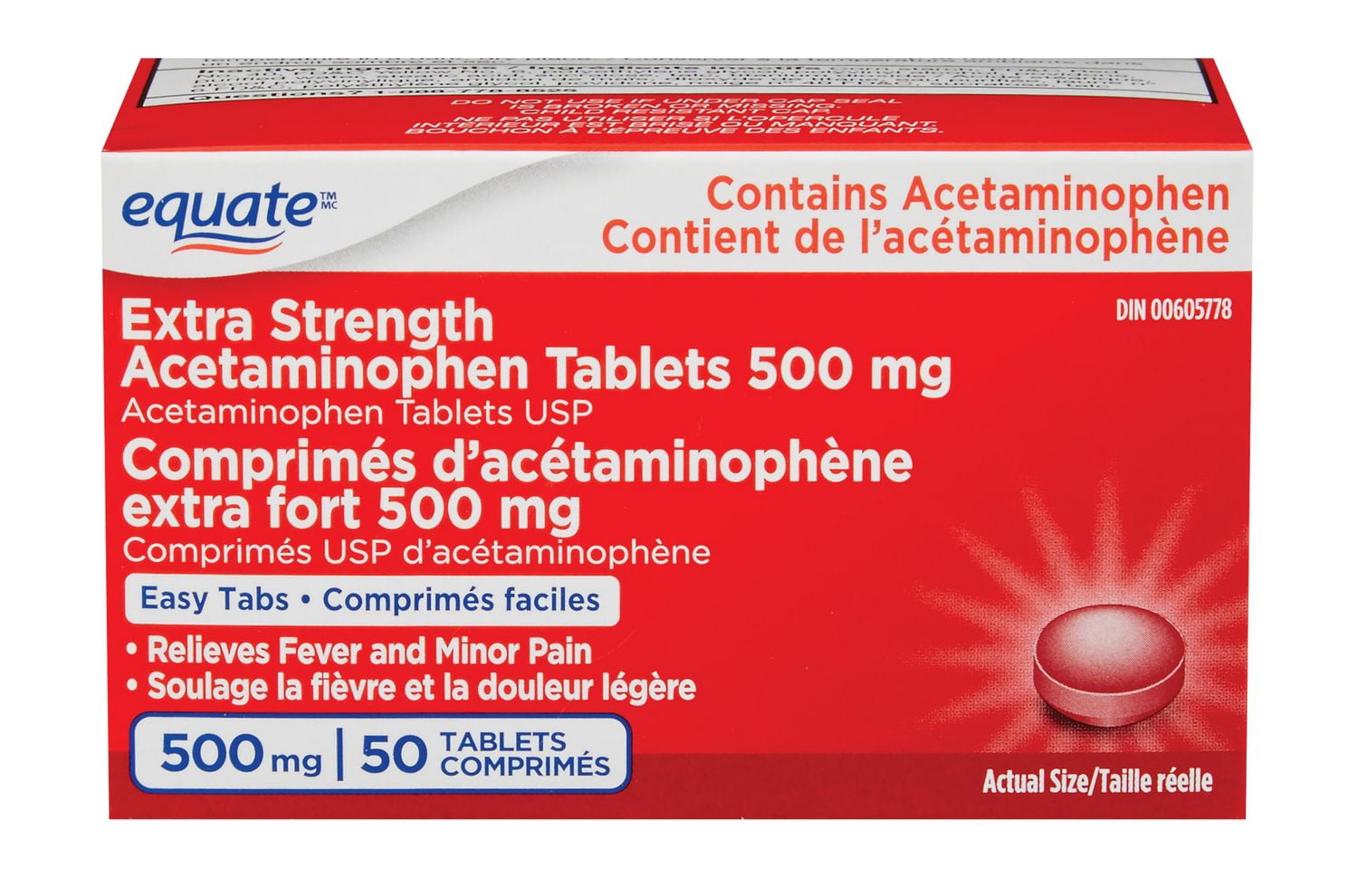 Extra Strength Acetaminophen Tablets 500 mg Walmart Canada