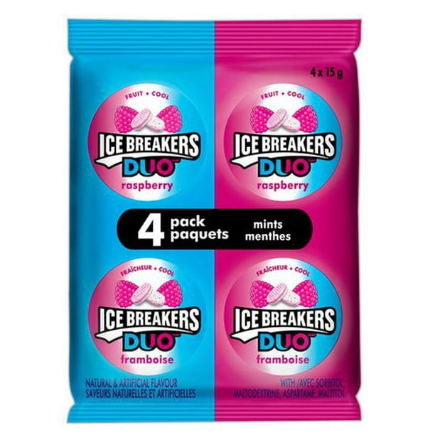 Duo Ice Breakers® Framboise 60g - 4 Pack