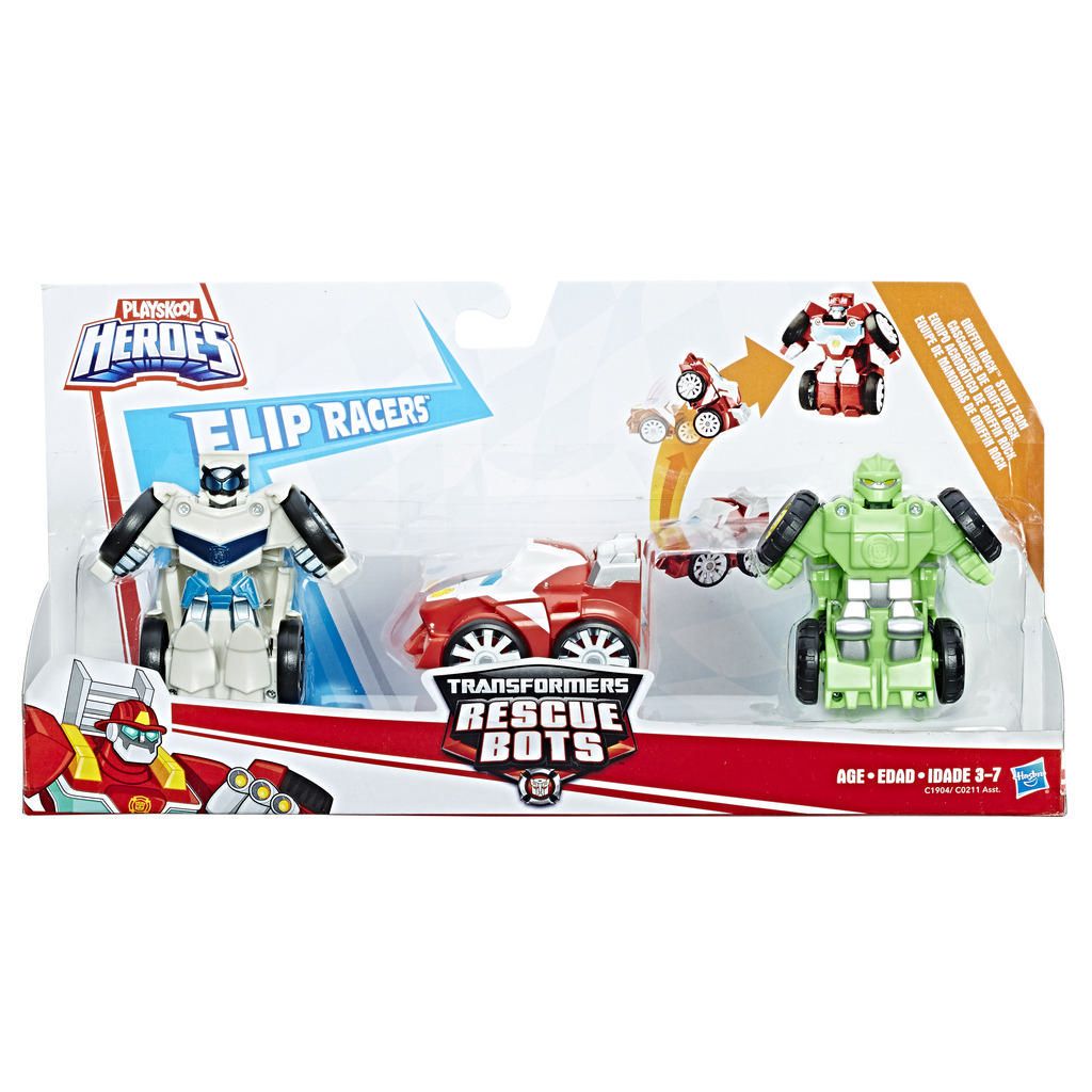 Playskool Heroes Transformers Rescue Bots Flip Racers Griffin Rock