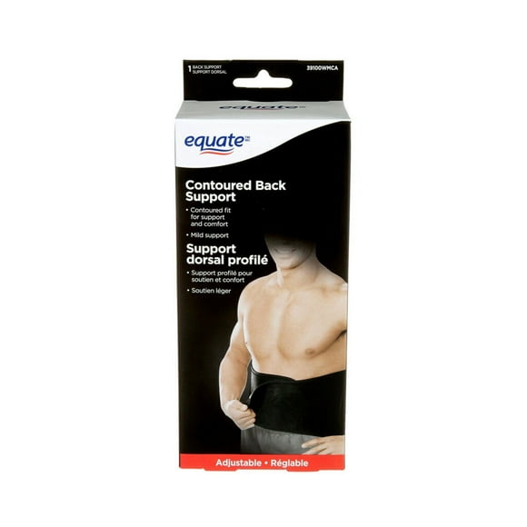 Equate(Tm/Mc) Contoured Back Support 39100WMCA, 1 Support Per Pack