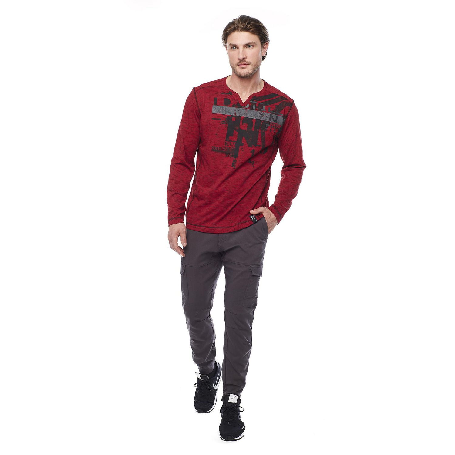 Pantalons Cargo "Super Stretch " Dark Black pour hommes