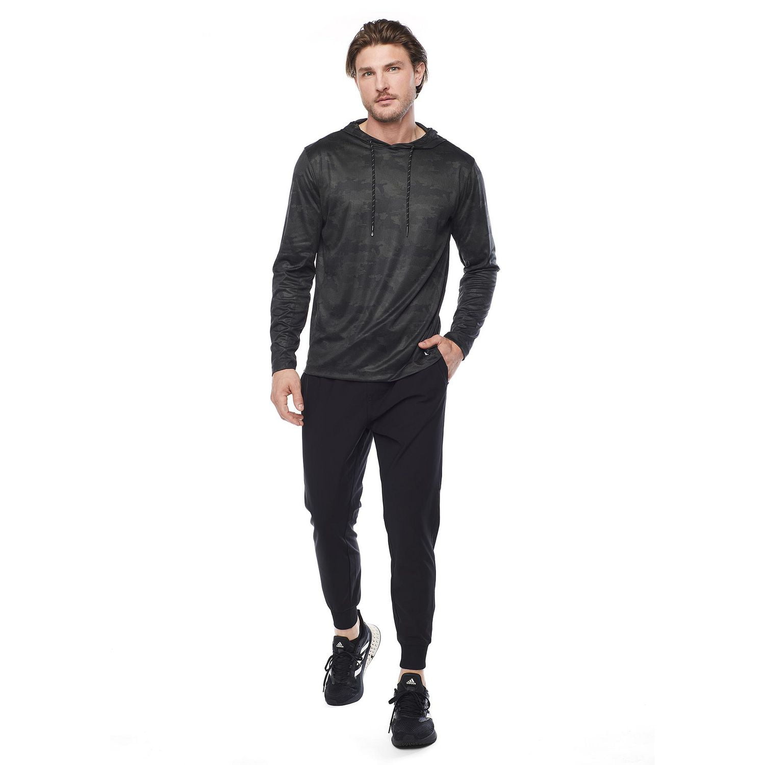 Short en polyester performance  tout confort de Dark Black