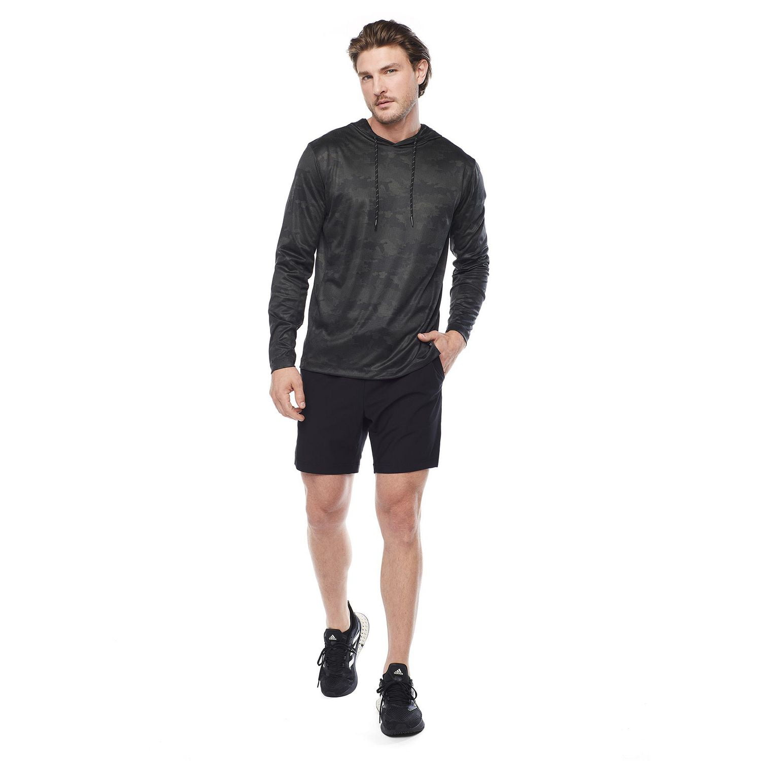 Pantalon de jogging en polyester performance tout confort Dark Black