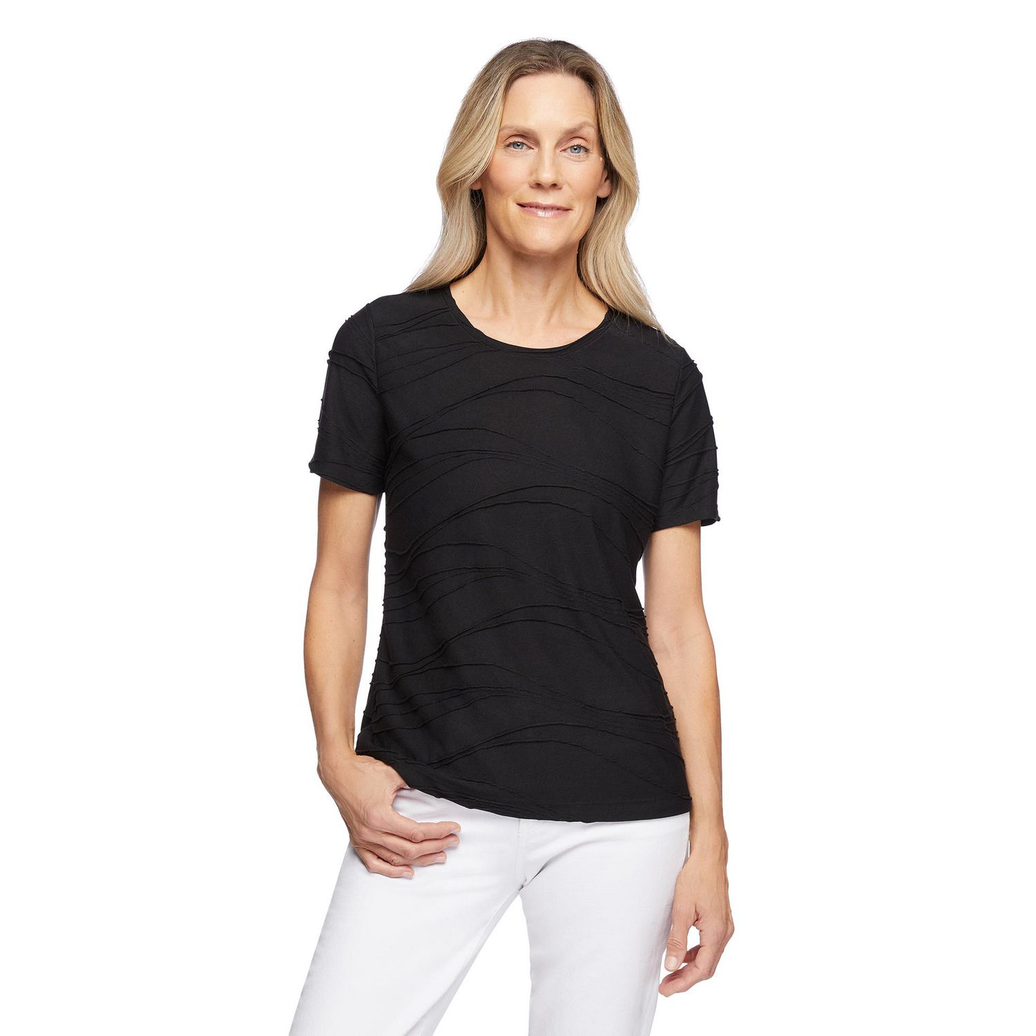 Iyla Women's Short Sleeve Ripple Tee