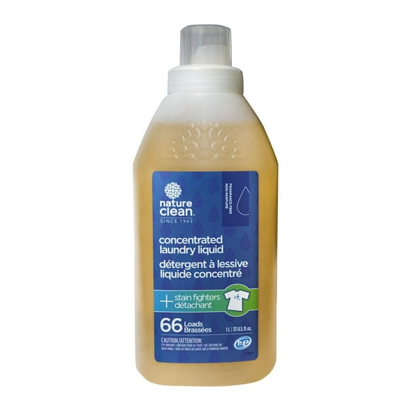 Nature Clean 99% Natural Concentrated Laundry Liquid Fragrance Free 1L 66 Loads