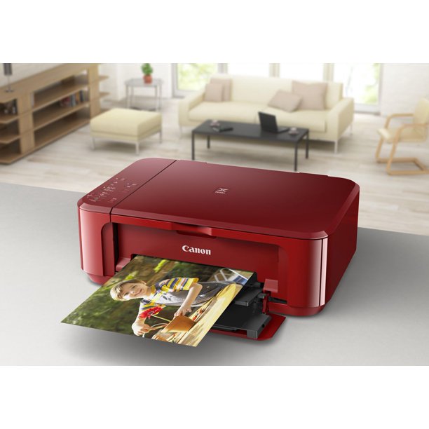 Canon PIXMA MG3620 Wireless All-In-One Color Inkjet Printer with Mobile and  Tablet Printing, Red