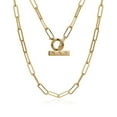 thumbnail image 1 of Luxury Designs Chaîne de trombone plaquée or 3 Wishes, 1 of 2