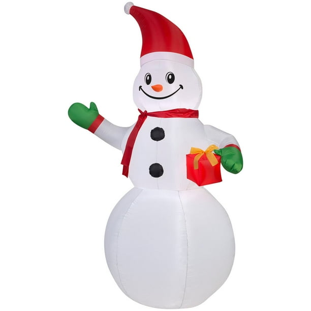 Auto-gonflable Bonhomme de neige avec cadeau d'Airblown