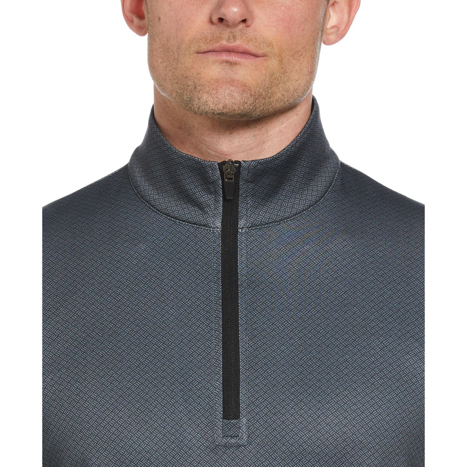 Ben Hogan Men's Mini Heather Geo Print Quarter Zip Golf Sweater, Ben Hogan Men's Golf Sweater