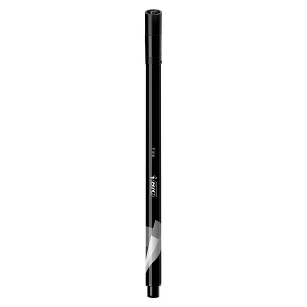 Stylo marqueur à pointe fine BIC Intensity, pointe fine (0,4 mm), noir,  l'écriture d'un stylo, l'épaisseur d'un marqueur Paquet de 3 