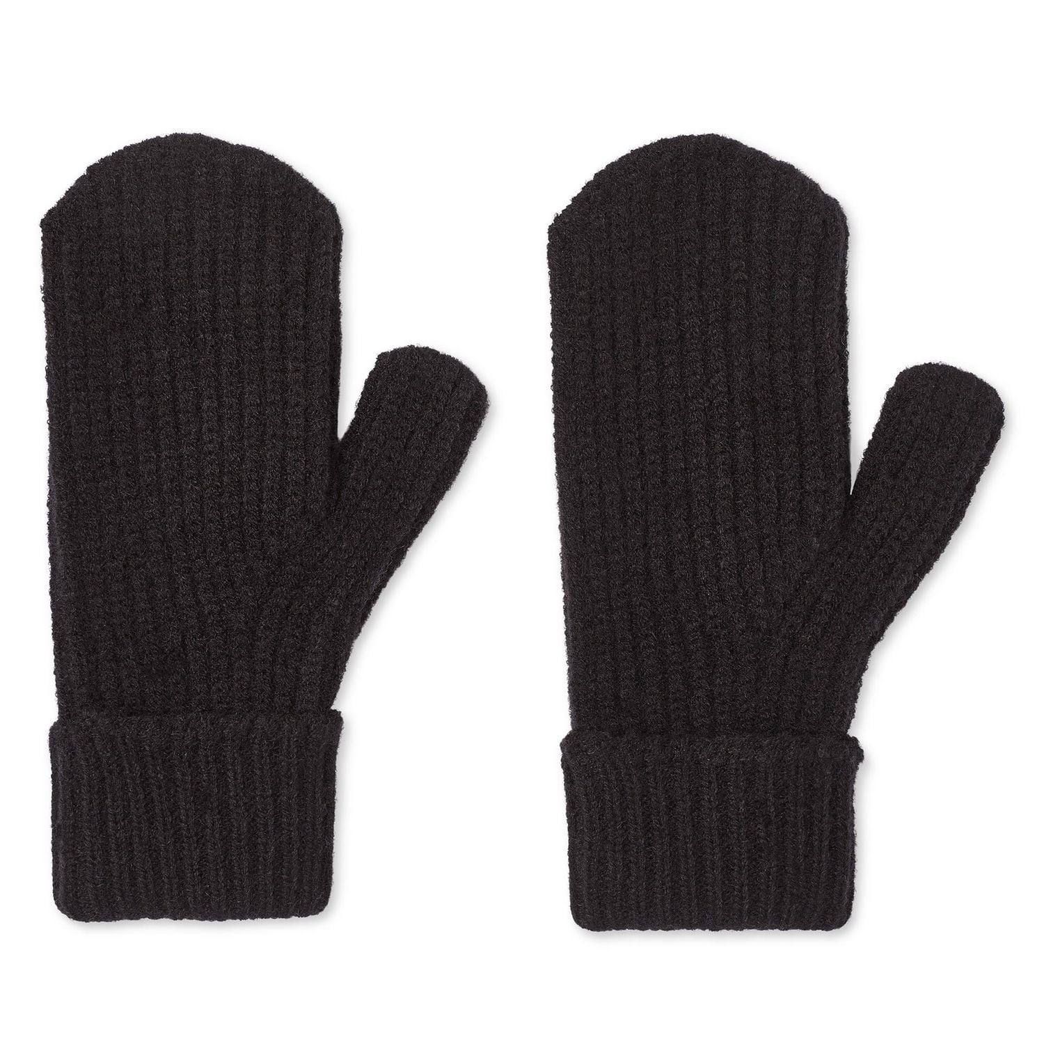 Time and Tru Women's Knit Mittens, One Size