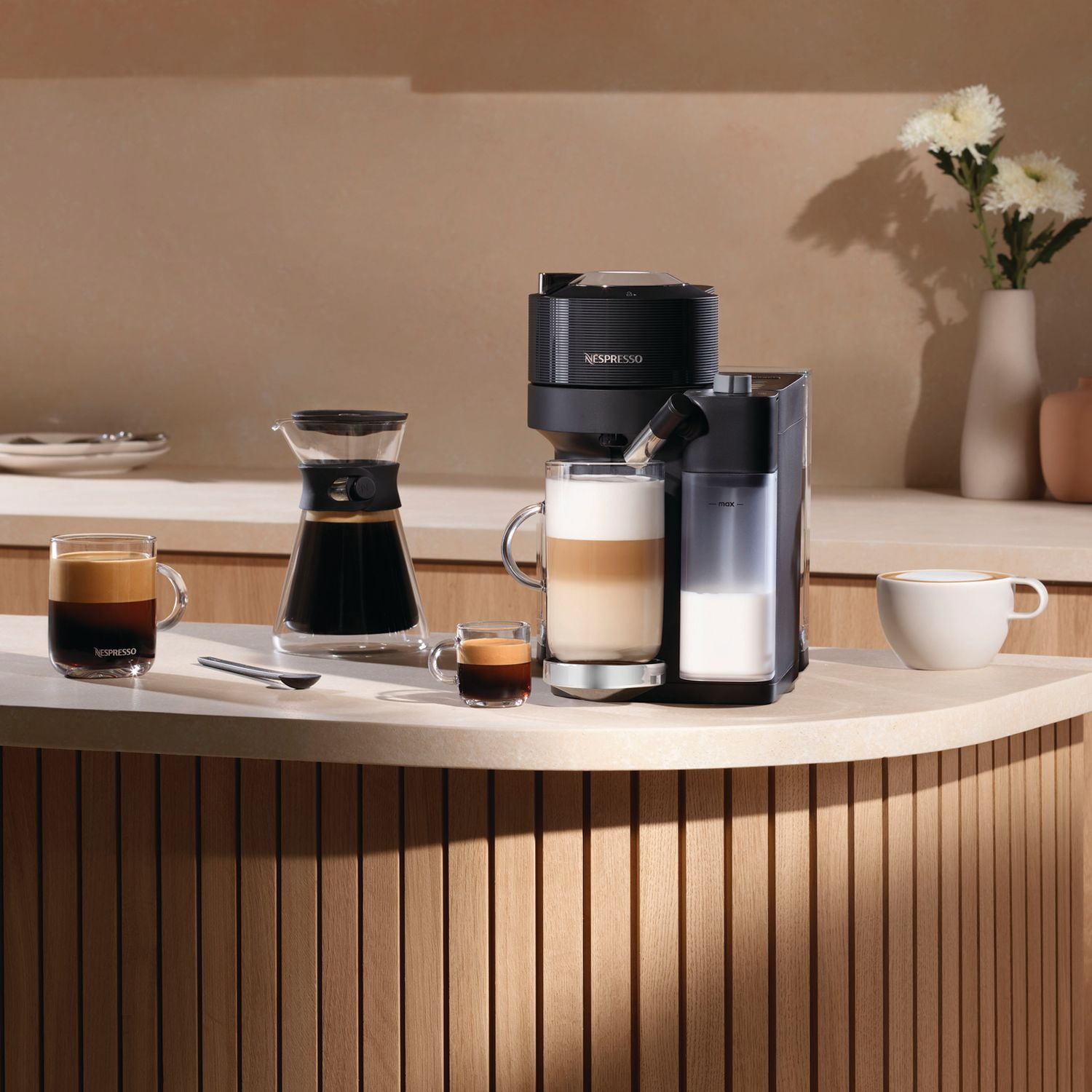 Nespresso Vertuo Lattissima Coffee and Espresso Machine by De