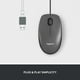 Logitech M100 Wired USB Mouse, 3-Buttons,1000 DPI Optical Tracking, Ambidextrous, Compatible with PC, Mac, Laptop - Gray - image 3 of 6