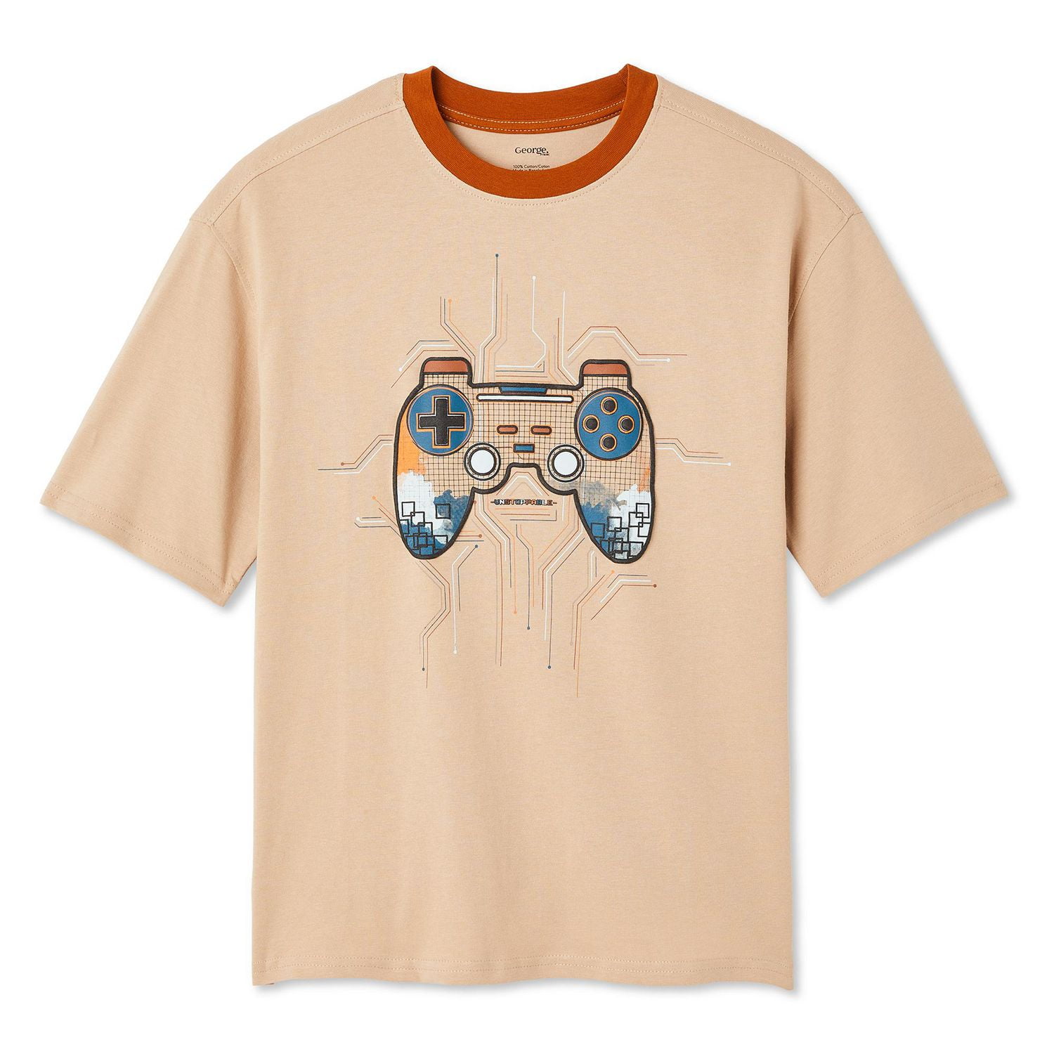 T-shirt surdimensionné avec imprimé graphique George pour garçons